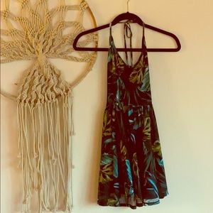 American Apparel Monstera Halter Dress